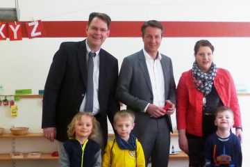 Mat­thi­as Kerkhoff zu Besuch in der Arche